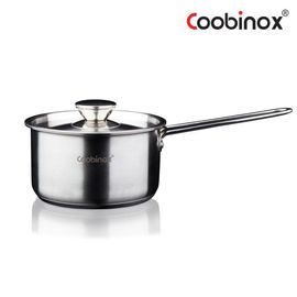 Coobinox® Baron Full Stainless Steel Saucepan Single Handle 18cm(CO-12-01) 3-Ply Capsule Base Induction Compatible Kitchenware